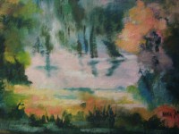 La mare huile sur toile